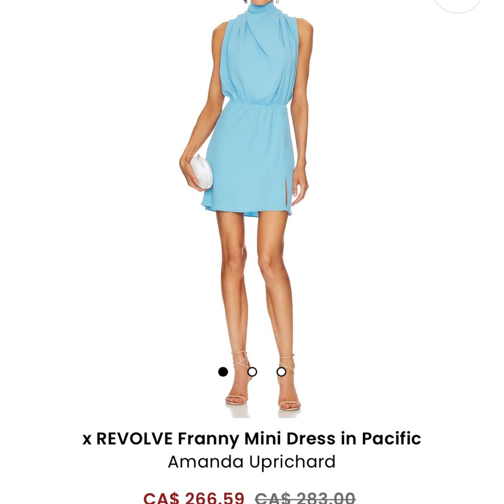 Amanda Uprichard Pacific Blue Mini Dress